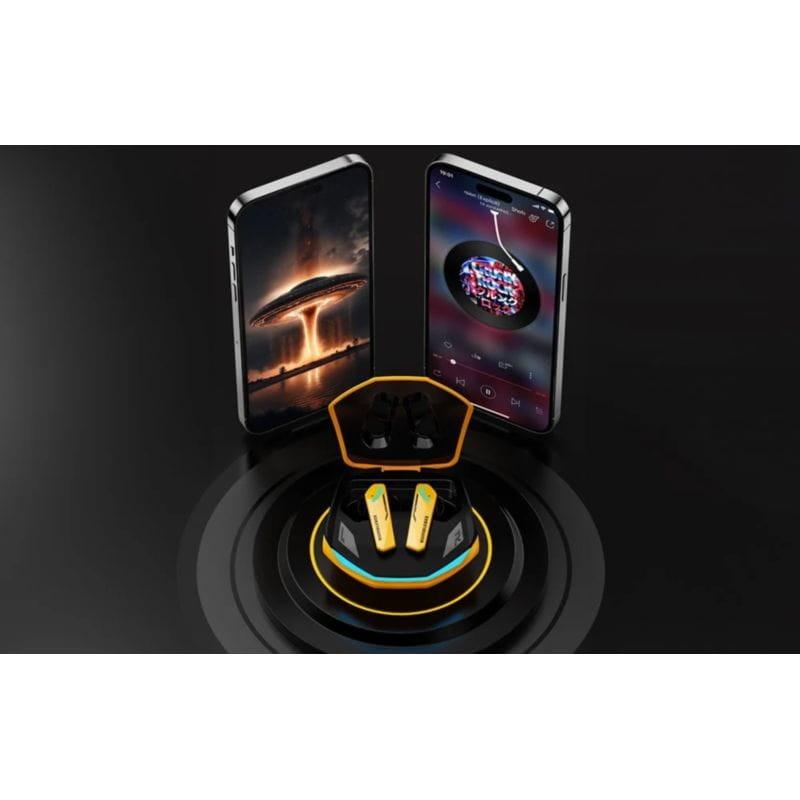 Auscultadores TWS Transformers TF-T10 Amarelo com drivers dinâmicos de 10 mm