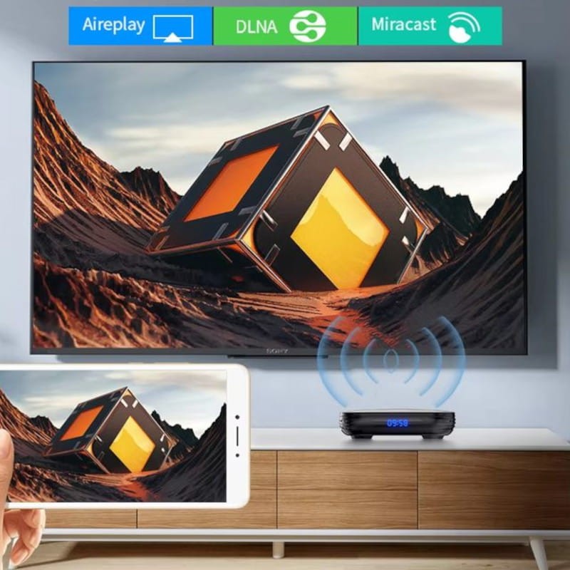 Adaptable Transpeed 8K H618 2GB/16GB Wifi Dual Android 12 Negro - Android TV