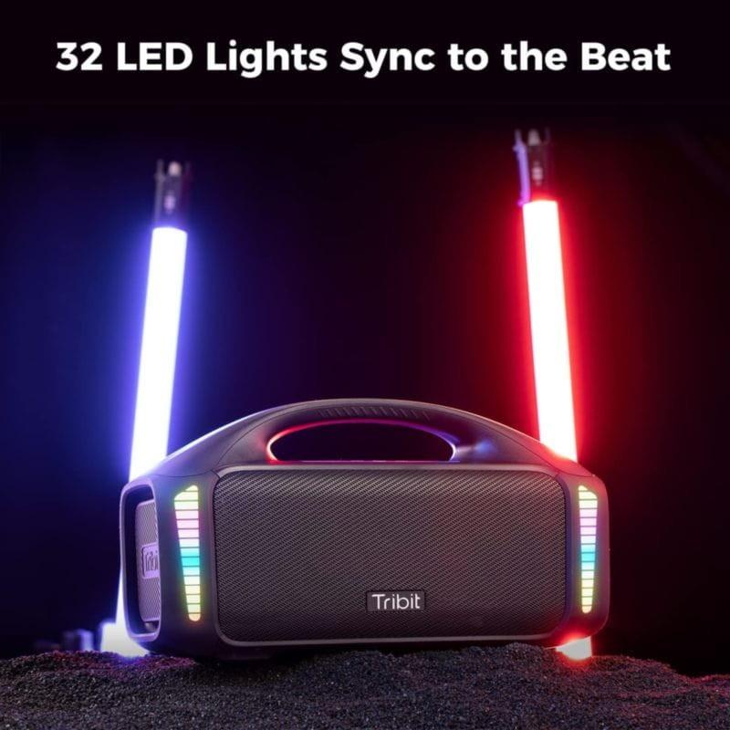 Lumières du Tribit Stormbox Blast 90W Enceinte Bluetooth Noir