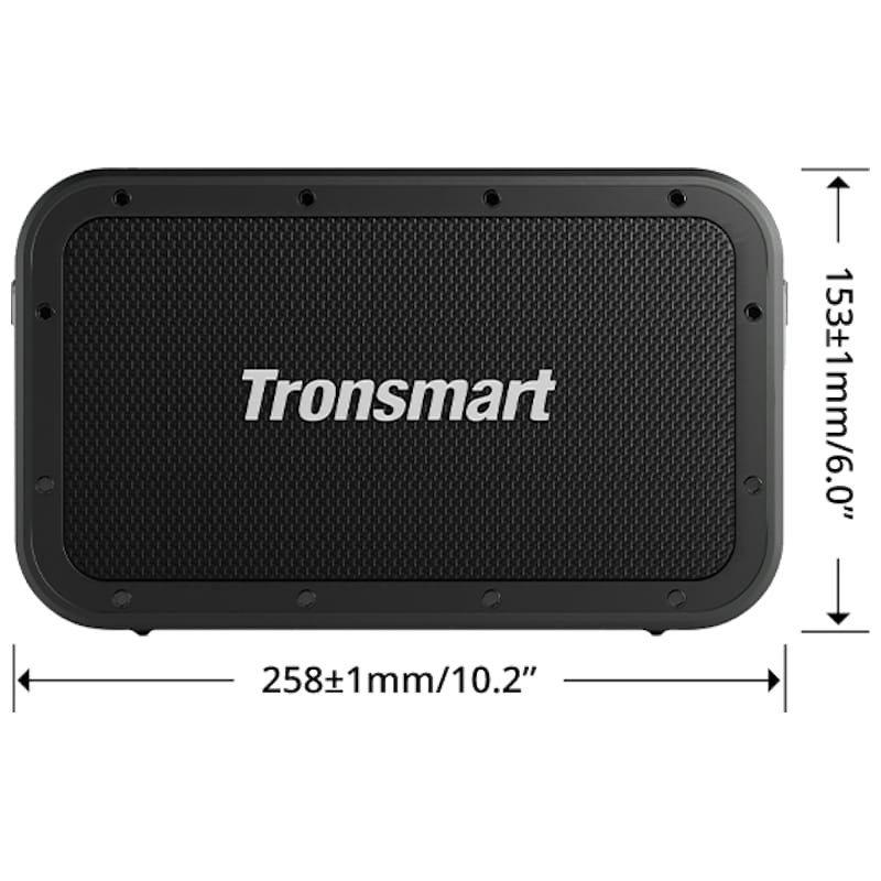 Tronsmart Force Max 80W TWS 2.2 - Altavoz Bluetooth - Dimensiones