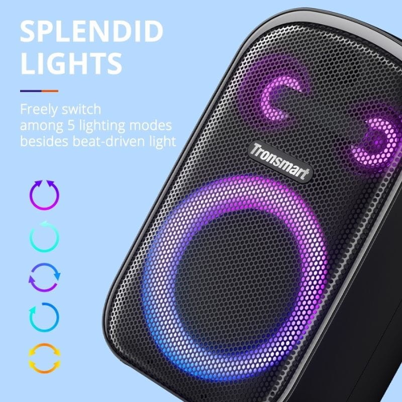 Tronsmart Halo 100 60W TWS - Altavoz Bluetooth luces RGB