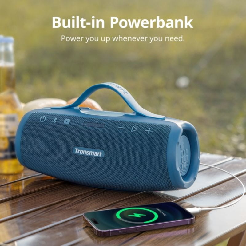 Altavoz Tronsmart Mirtune S100 50W IPX7 Azul con función de powerbank