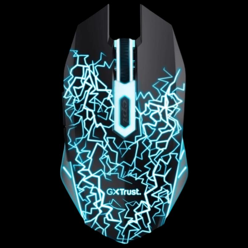 Rato Trust 24750 USB 2000 DPI Preto - Rato para jogos