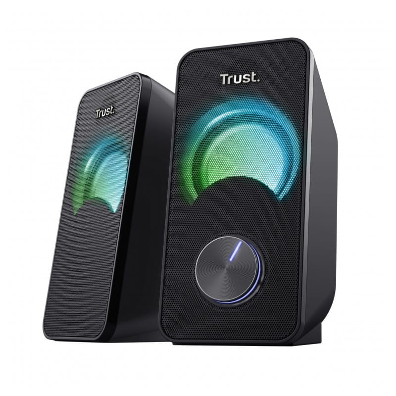 Trust Arys - Altavoces PC imagen lateral iluminados en verde
