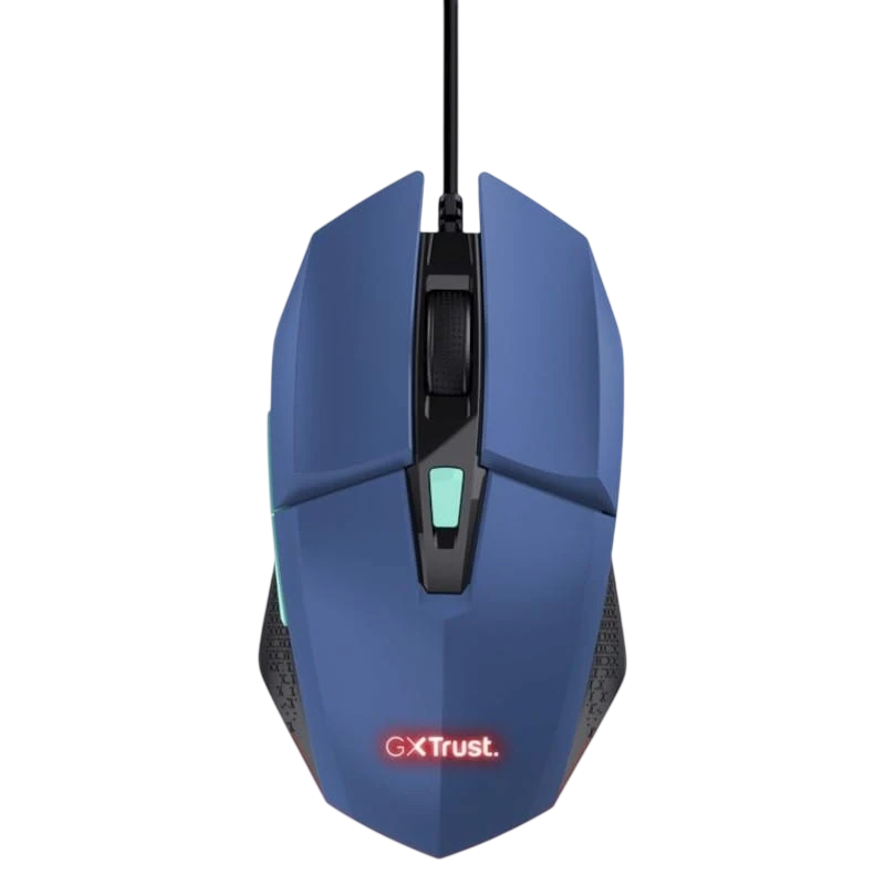 Trust GXT109B FELOX USB Azul - Ratón Gaming - 6400 DPI
