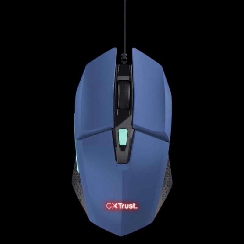 Trust GXT109B FELOX USB Azul - Ratón Gaming - 6400 DPI