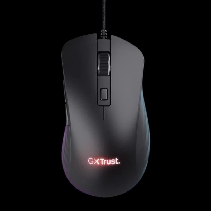 Trust GXT924 YBAR+ 25600 DPI Preto - Rato para jogos
