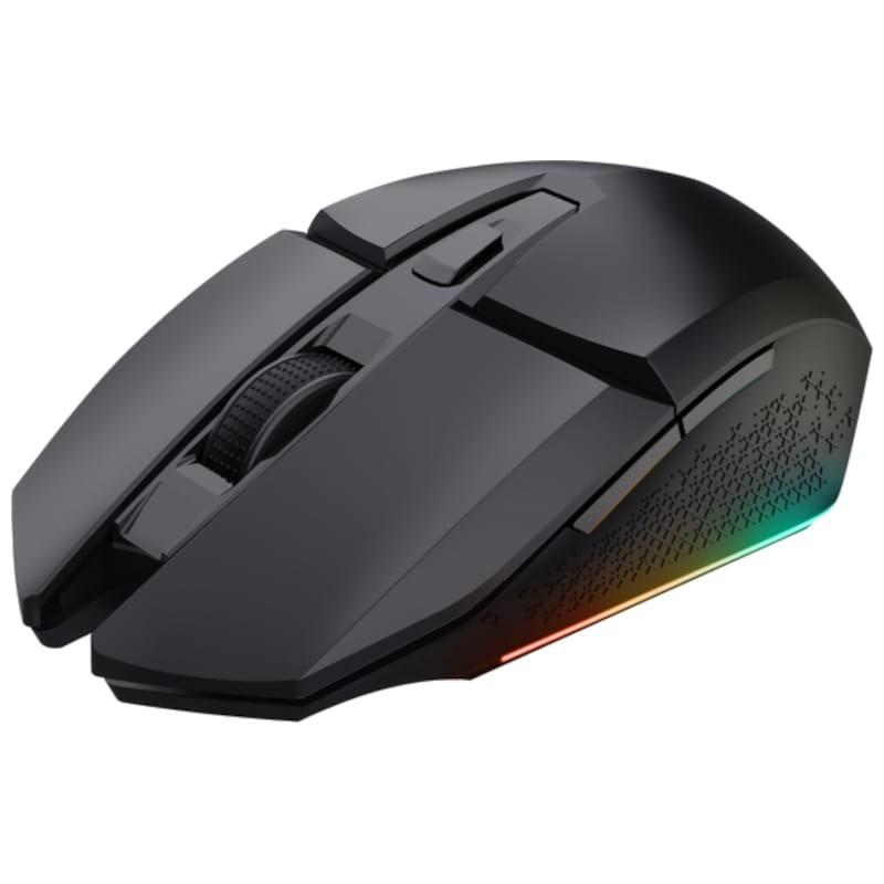 Trust GXT 110 Felox USB Black - Mouse para jogos - 4800 DPI Vista frontal lado esquerdo