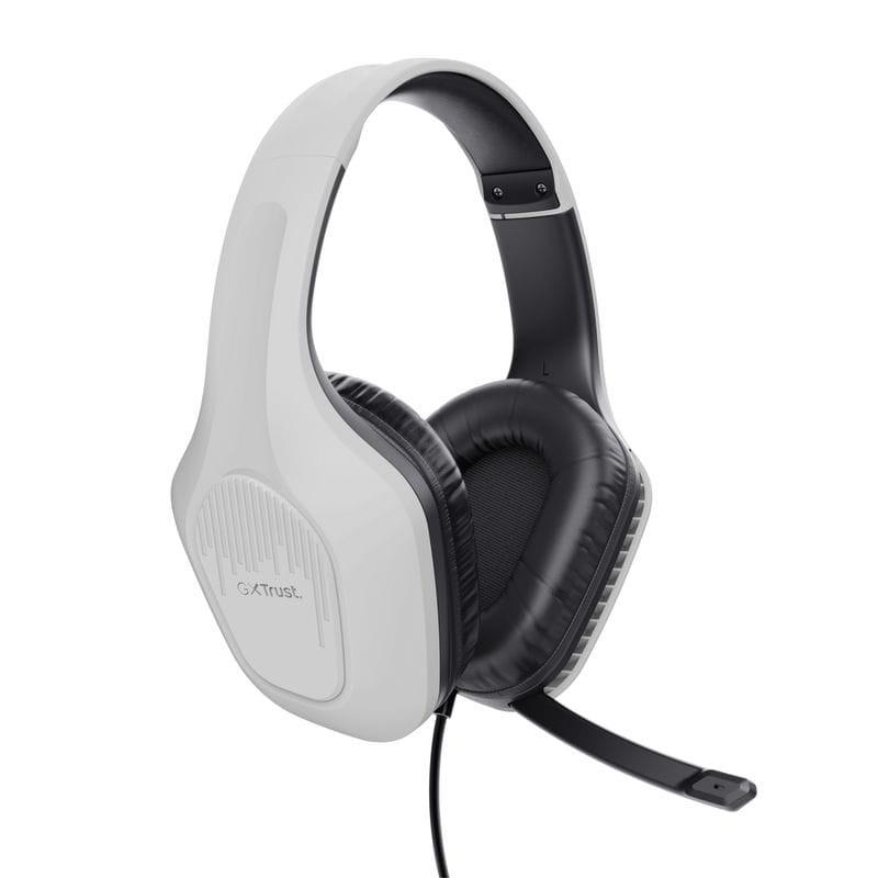 Poderoso Trust GXT 415W Zirox Branco - Auscultadores para jogos