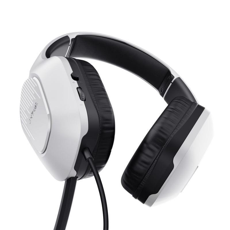Desde abaixo Trust GXT 415W Zirox Branco - Auscultadores para jogos