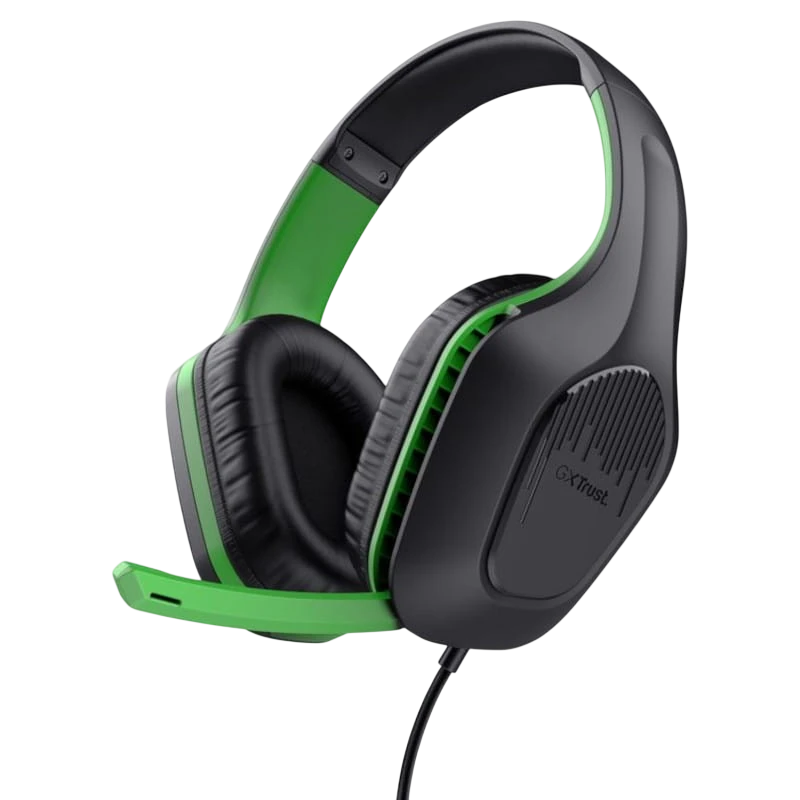 Trust GXT 415X Zirox Negro/Verde - Auriculares Gaming