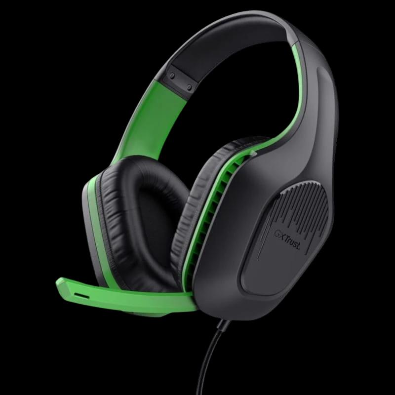 Trust GXT 415X Zirox Negro/Verde - Auriculares Gaming
