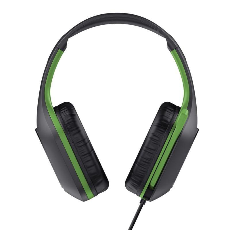 Frontal de Trust GXT 415X Zirox Negro/Verde - Auriculares Gaming