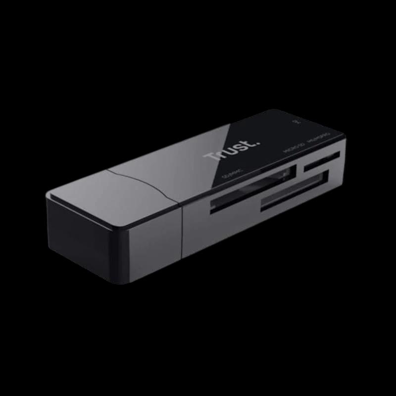 Trust NANGA USB 3.2 Gen 1 (3.1 Gen 1) Type-A Negro - Lector de tarjeta