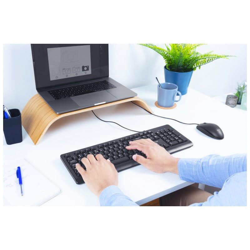 Teclado Membrana Portugués Trust Primo USB, Patas plegables