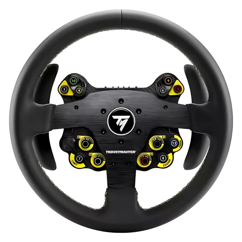 Thrustmaster Evo Racing 32R Leather Noir/Jaune - Volant de jeu