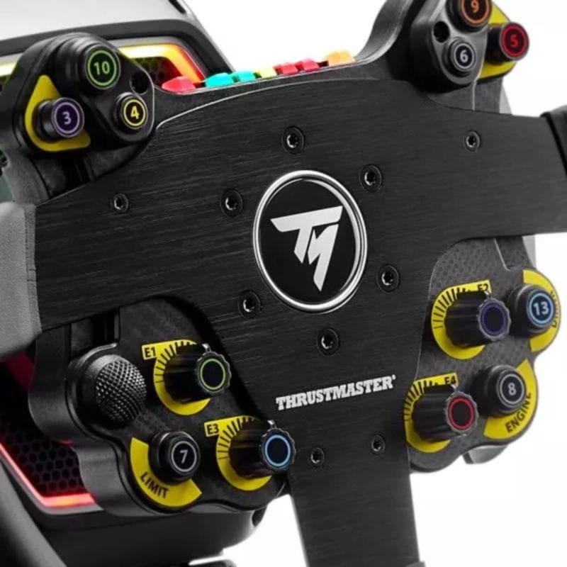 Volant Thrustmaster Evo Racing 32R Leather Noir/Jaune Compatible avec PlayStation, Xbox et PC