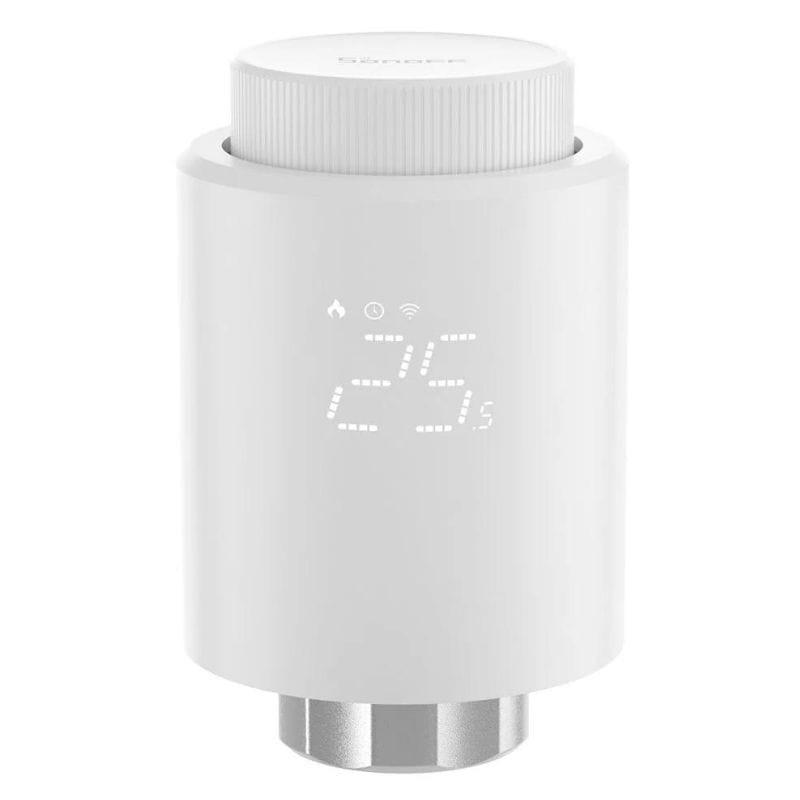 SONOFF TRVZB - Válvula Termostática para Radiador Zigbee de frente