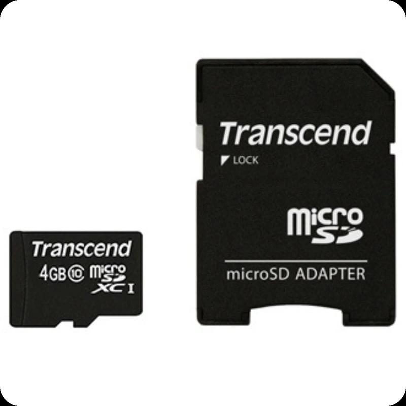 Transcend TS4GUSDHC10 4 GB Clase 10 NAND 20 MB/s Negro - Tarjeta microSD