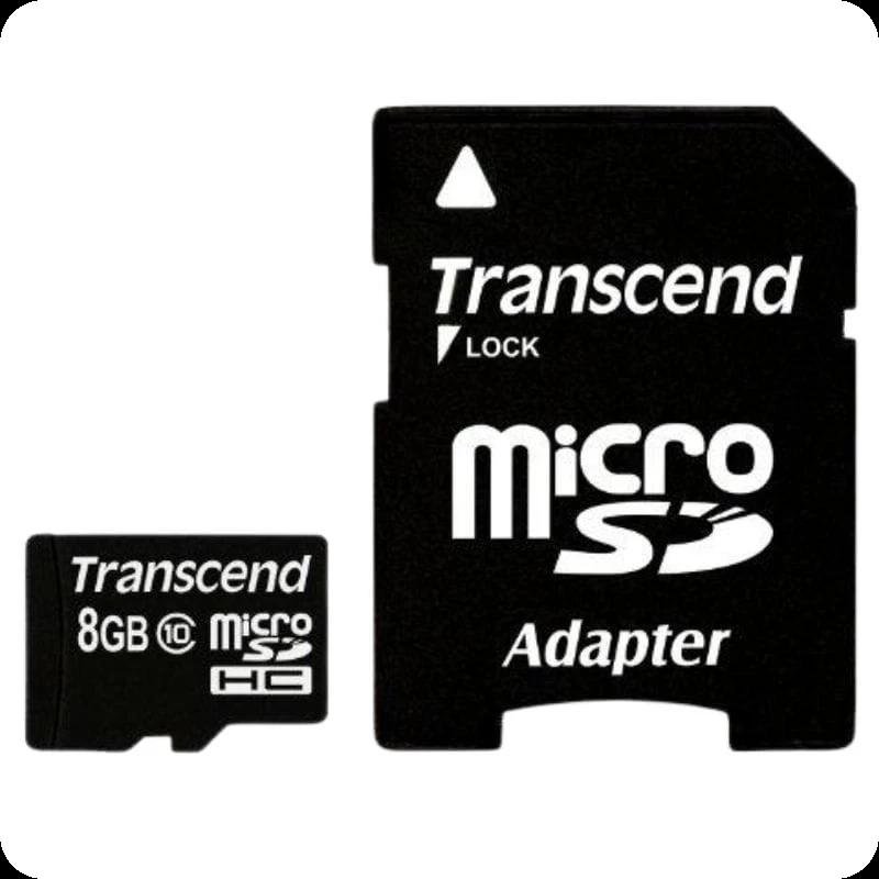 Transcend TS8GUSDHC10 8 GB Clase 10 NAND 20 MB/s Negro - Tarjeta microSD