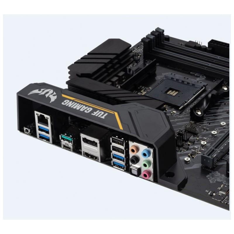 ASUS TUF GAMING B450-PLUS II AMD Ryzen™ 3 Zócalo AM4 128GB ATX Negro - Placa base detalle de los conectores