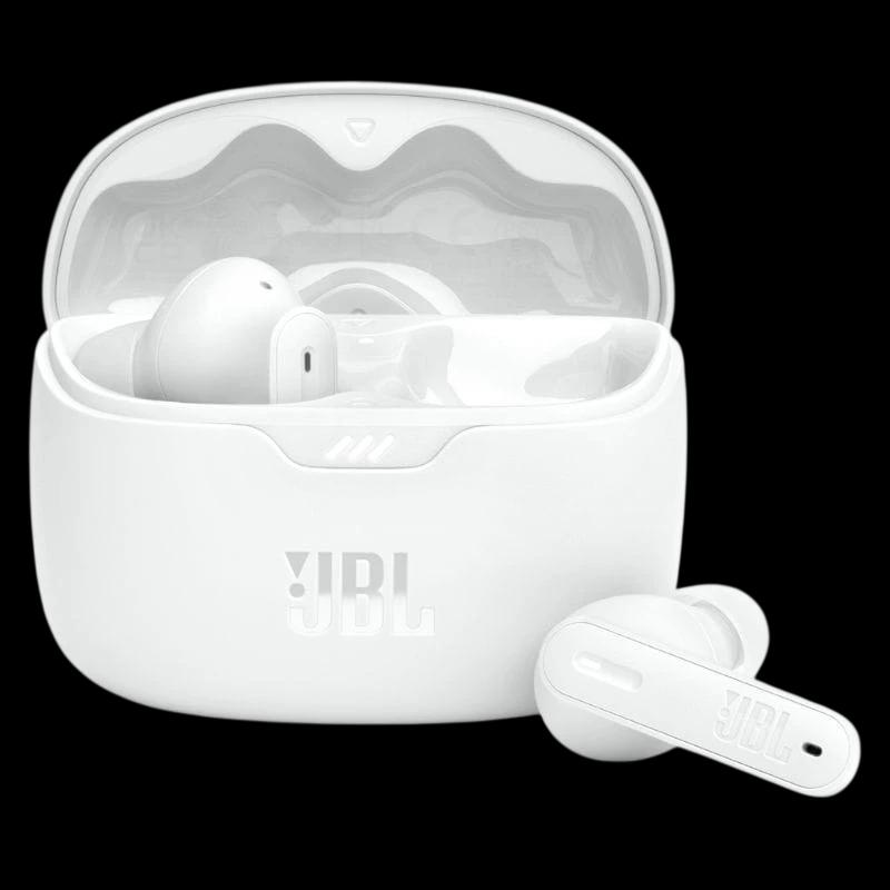 JBL Tune Beam Blanc - Écouteurs Bluetooth