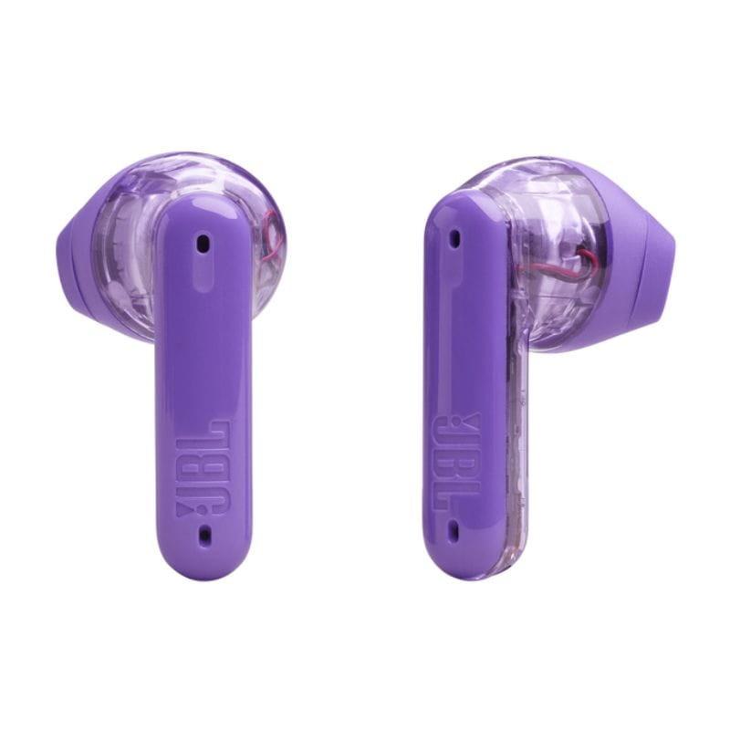 JBL Tune Flex Ghost Edition Púrpura - Auriculares Bluetooth detalle
