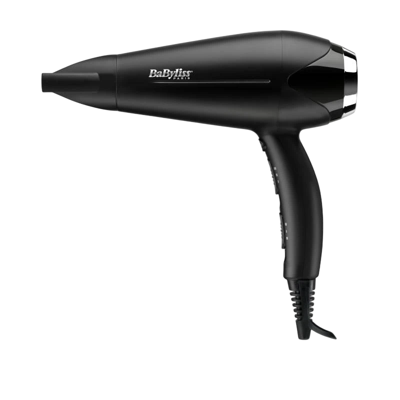 BaByliss Turbo Smooth 2200 D572DE Iónico Antiencrespamiento Negro - Secador de pelo