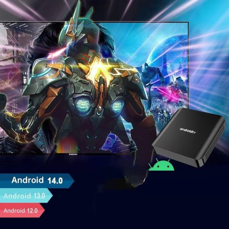 SO de TV98 ATV PLUS 8K H313 2 Go/16 Go Double Wifi Android 14 Noir - Android TV