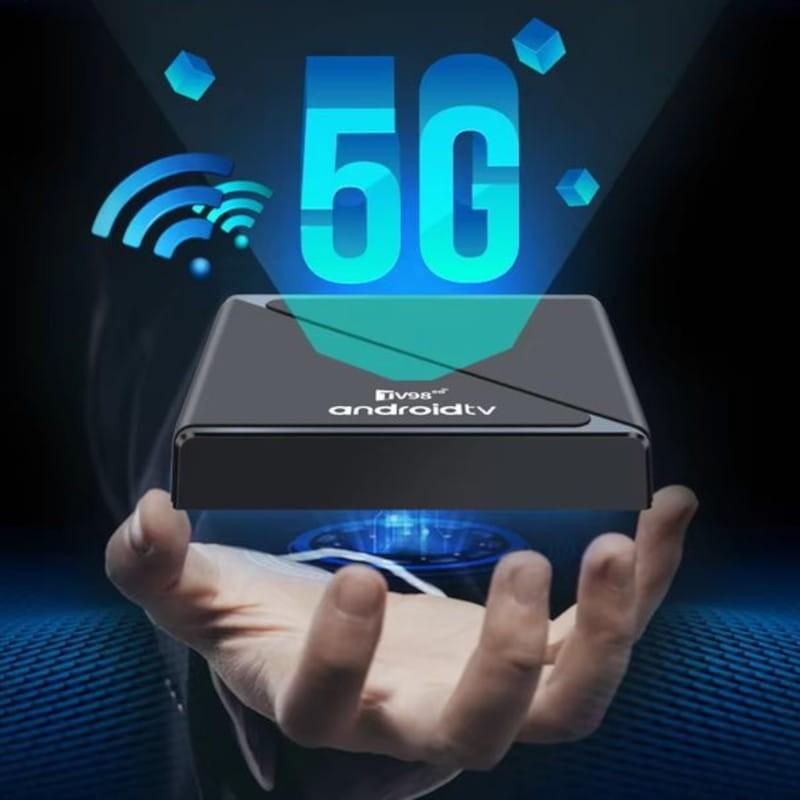 WiFi de TV98 ATV Pro 8K H313 2GB/16GB Wifi Dual Android 14 Negro - Android TV