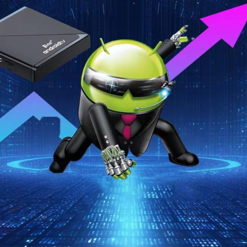 SO de TV98 ATV Pro 8K H313 2GB/16GB Wifi Dual Android 14 Negro - Android TV