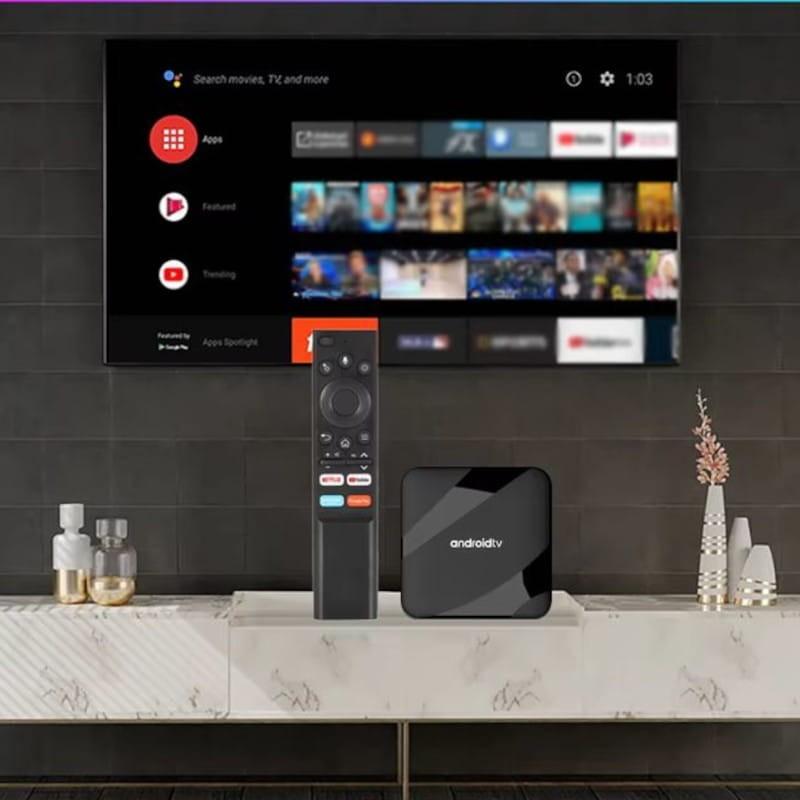 SO de TV98 ATV W2 8K S905W2 4GB/32GB Wifi Dual Android 14 Negro - Android TV