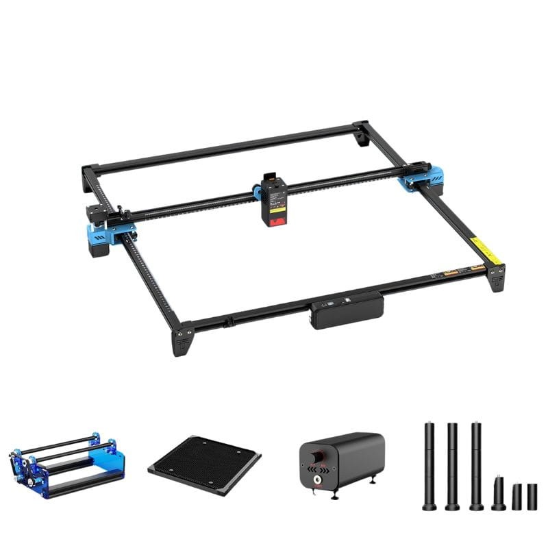 Conteúdo da embalagem do gravador a laser Two Trees TTS 20 Max 20W preto