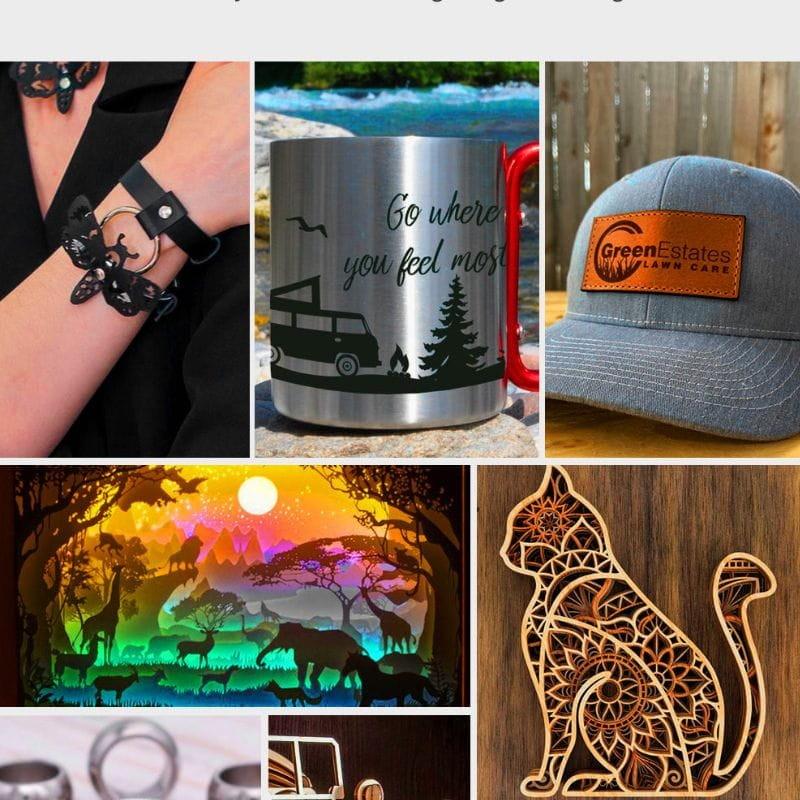 Personnalisation d'objets avec le graveur laser noir Two Trees TTS 55 Pro