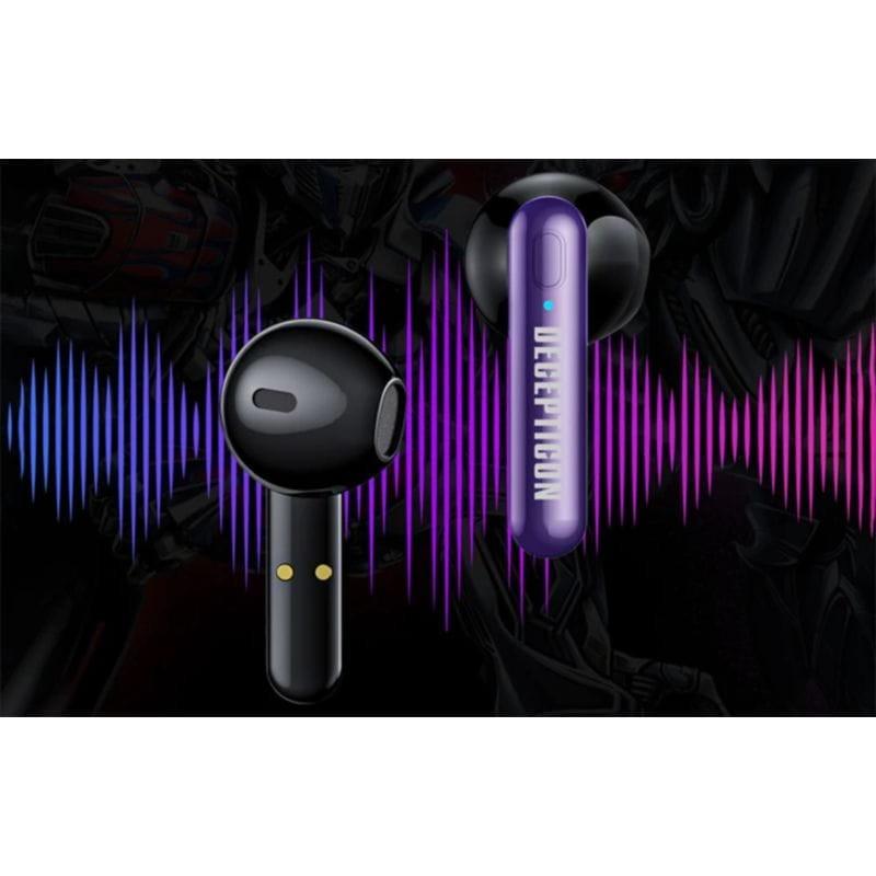 Auriculares TWS Transformers TF-T03 Púrpura con transductores de 13 mm
