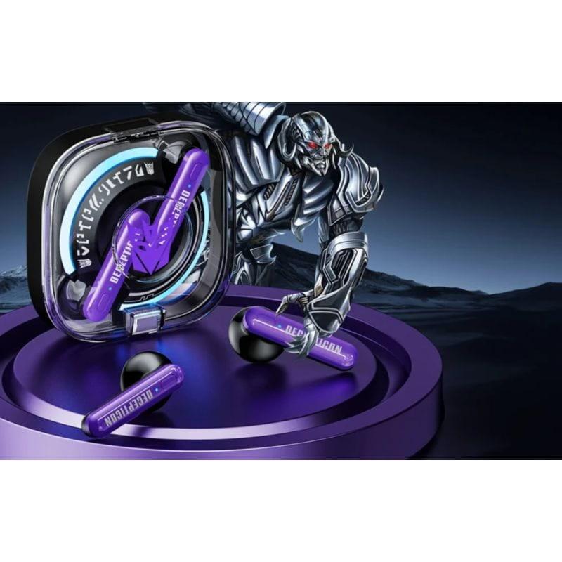 Auriculares TWS Transformers TF-T03 Púrpura con diseño inspirado en  Bumblebee