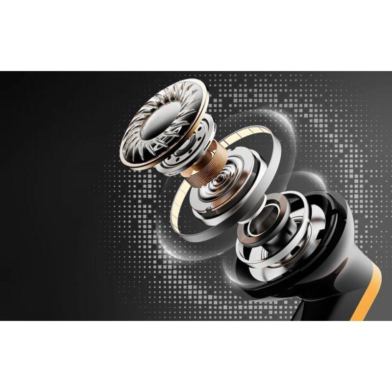 Écouteurs TWS Transformers TF-T11 Jaune avec microphone ENC