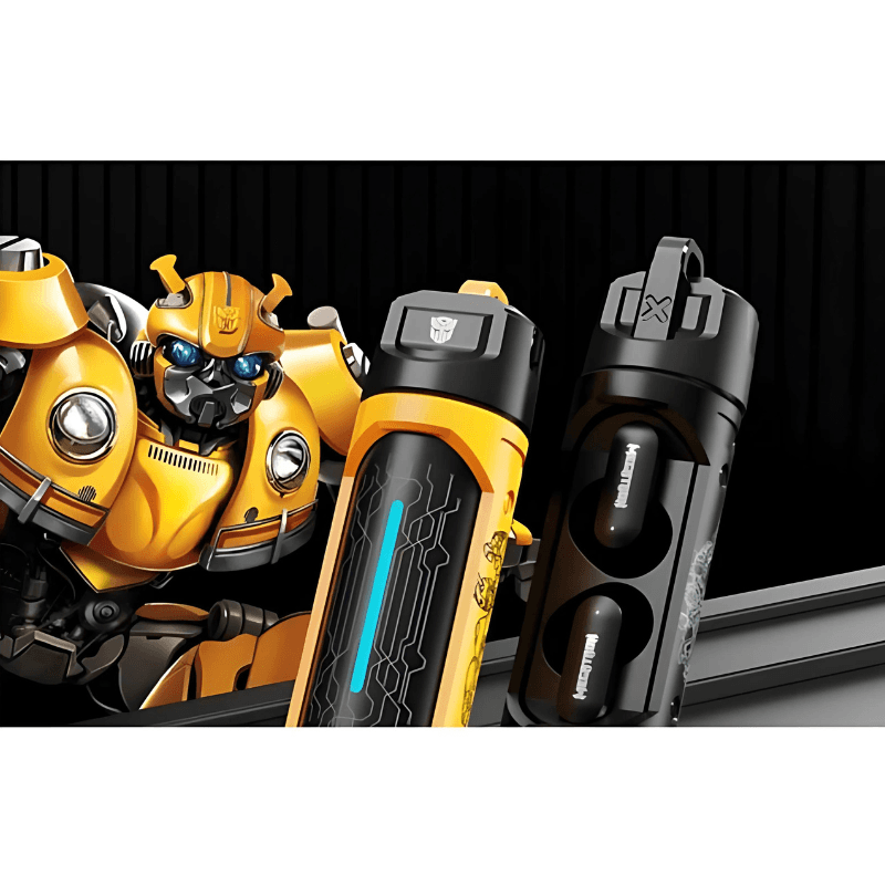 Détail de l'intérieur de l'étui des Écouteurs TWS Transformers TF-T11 Jaune