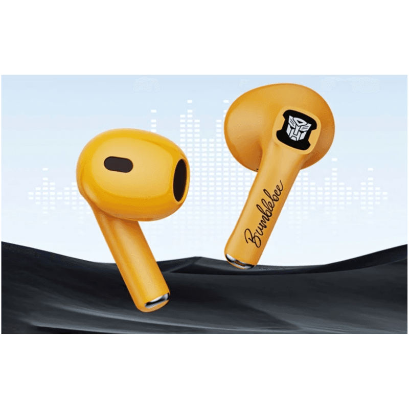 Détail des écouteurs TWS Transformers TF-T23 Jaune