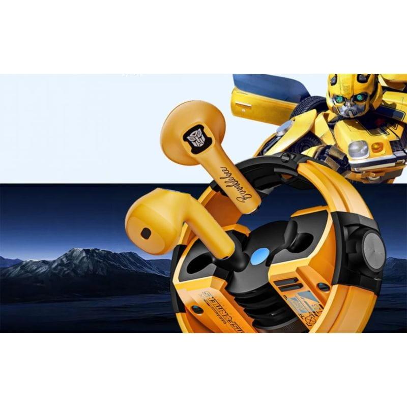 Écouteurs TWS Transformers TF-T23 Jaune au design Bumblebee