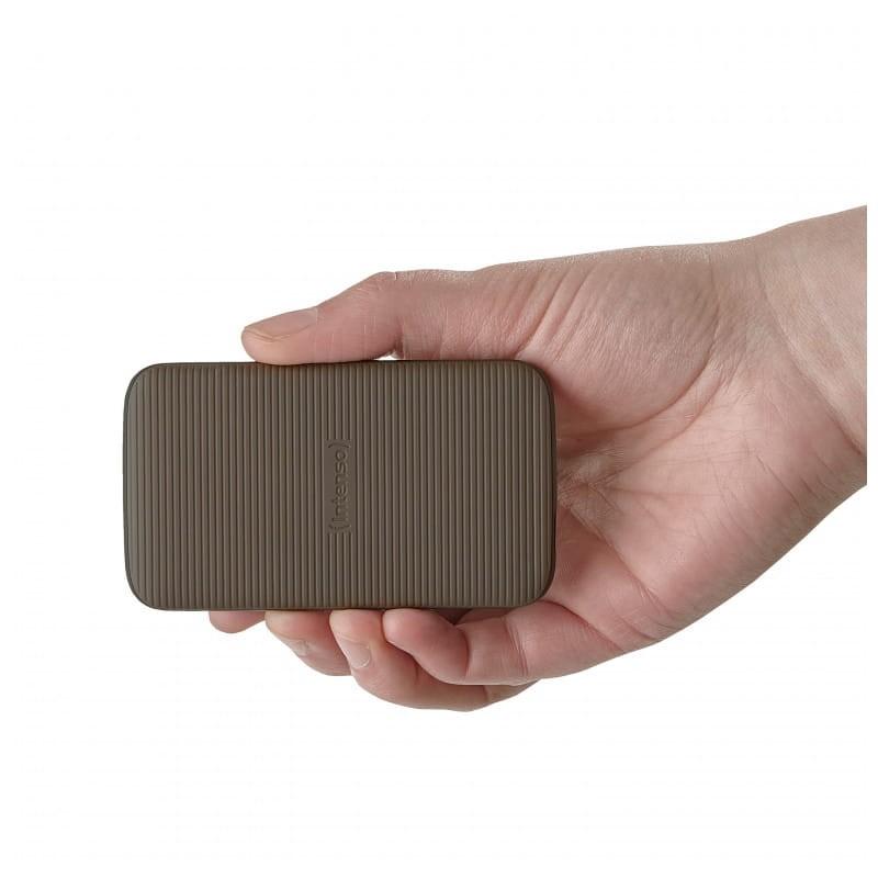 Intenso TX500 2TB USB Tipo C 3.2 Gen 2 Marrón - SSD Externo en una mano