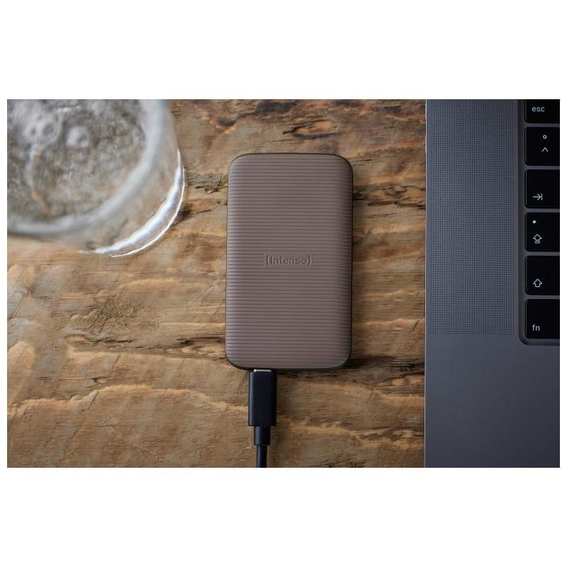 Intenso TX500 2TB USB Tipo C 3.2 Gen 2 Marrón - SSD Externo conectado