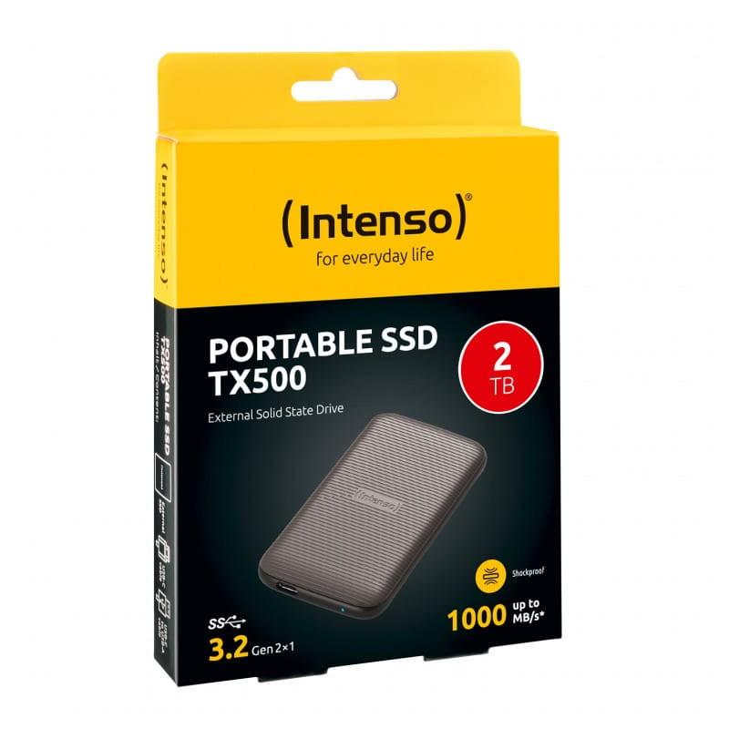 Intenso TX500 2TB USB Tipo C 3.2 Gen 2 Marrón - SSD Externo caja