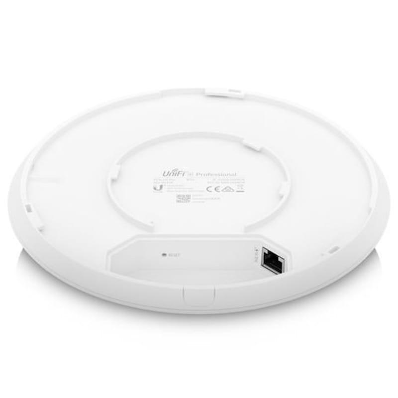 Ubiquiti Networks U6-PRO Punto de acceso inalámbrico Blanco VIsta trasera conexiones