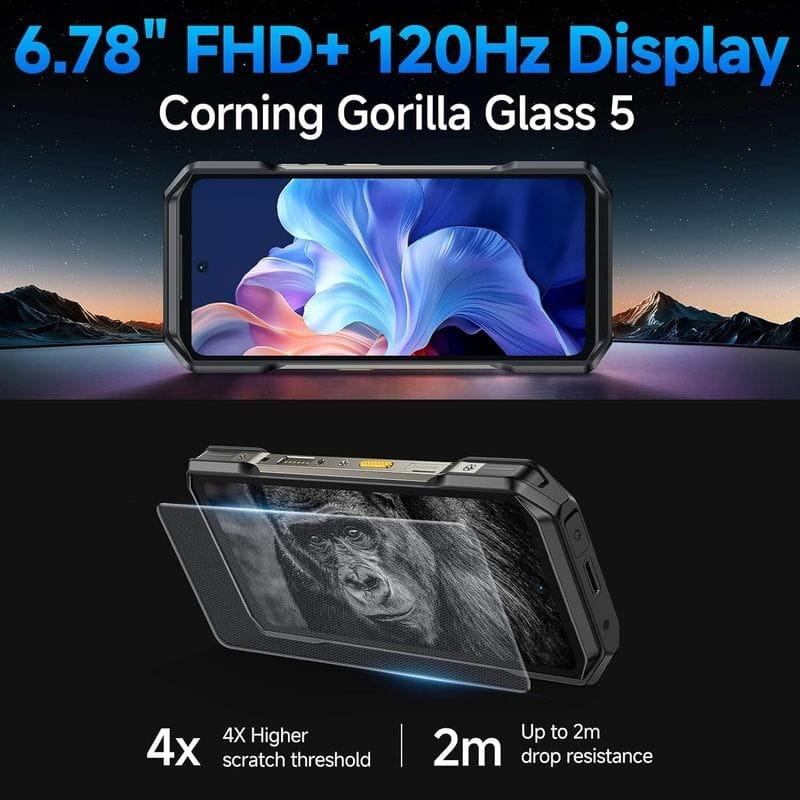 Ecrã de Ulefone Armor 27 12GB/256GB Preto - Telefone Robusto