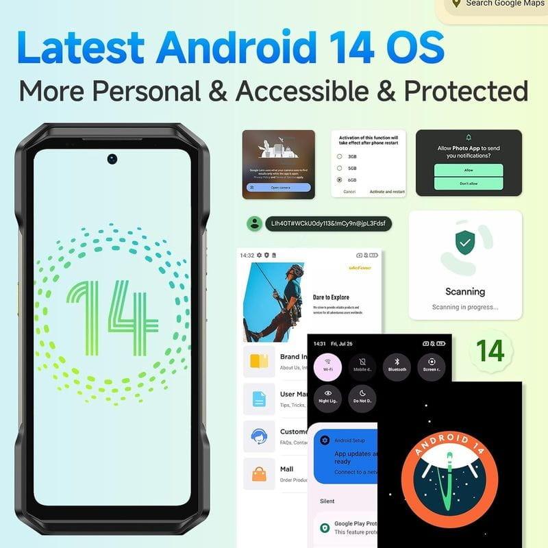 SO de Ulefone Armor 27 12GB/256GB Preto - Telefone Robusto