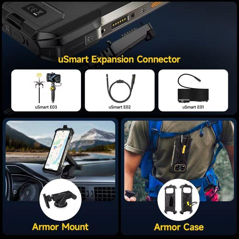 Conector de Ulefone Armor 27 Pro 5G 12GB/256GB Preto - Telemóvel Robusto