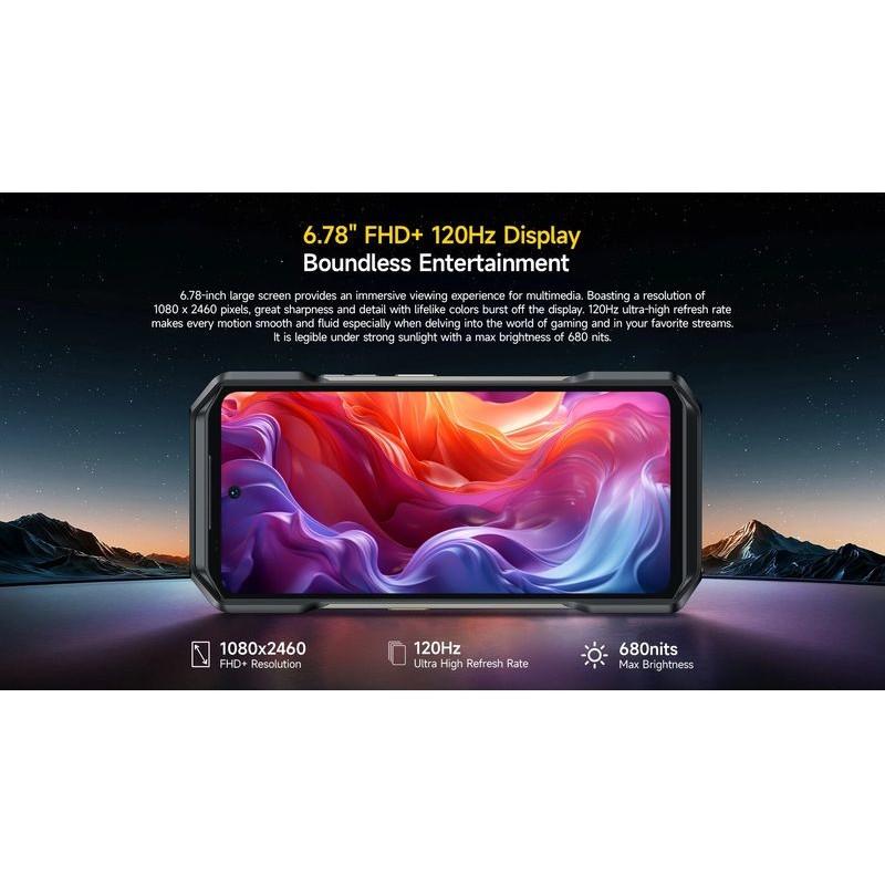 Ecrã de Ulefone Armor 27 Pro 5G 12GB/256GB Preto - Telemóvel Robusto