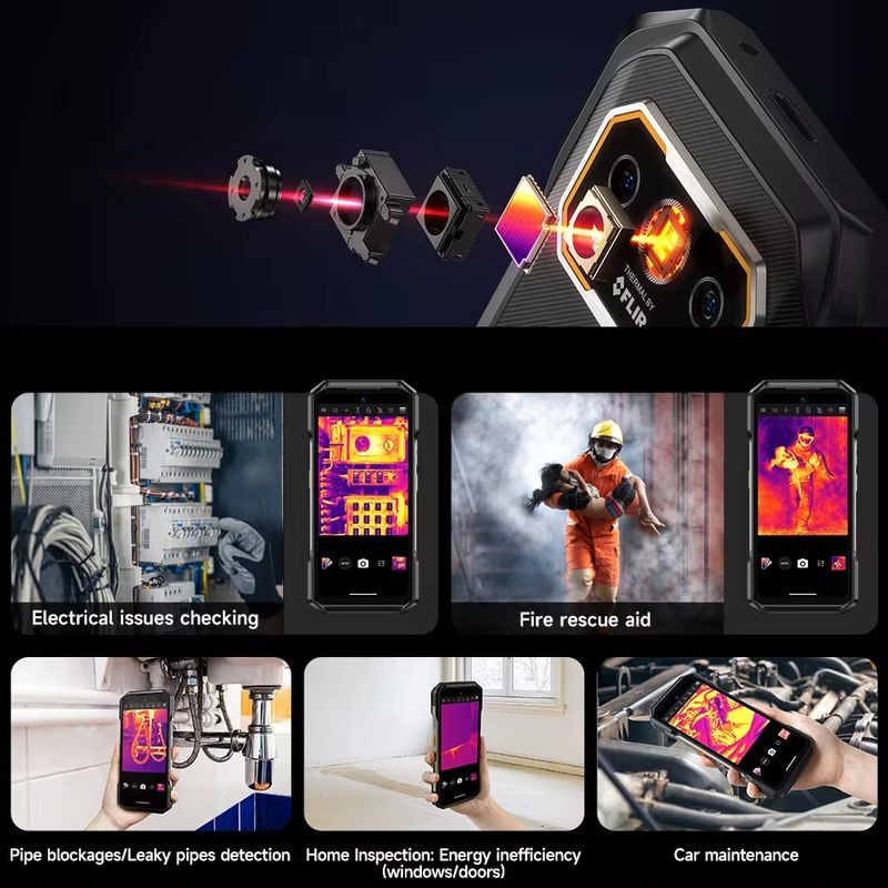 Cámara térmica de Ulefone Armor 27T Pro 5G 12GB/256GB Negro - Teléfono Móvil Rugged