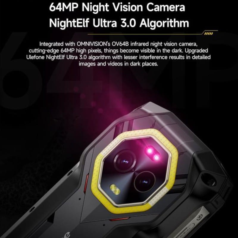 Câmera de Ulefone Armor Mini 20 Pro 5G 8GB/256GB Preto - Telemóvel